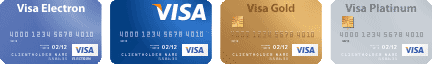 Оплата по кредитным картам VISA